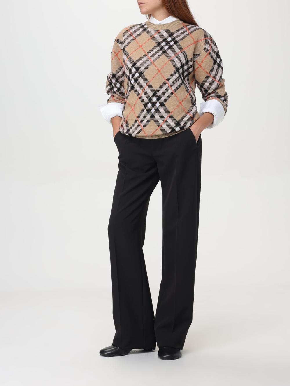 Giglio Maglione Vintage Check Burberry In Lana