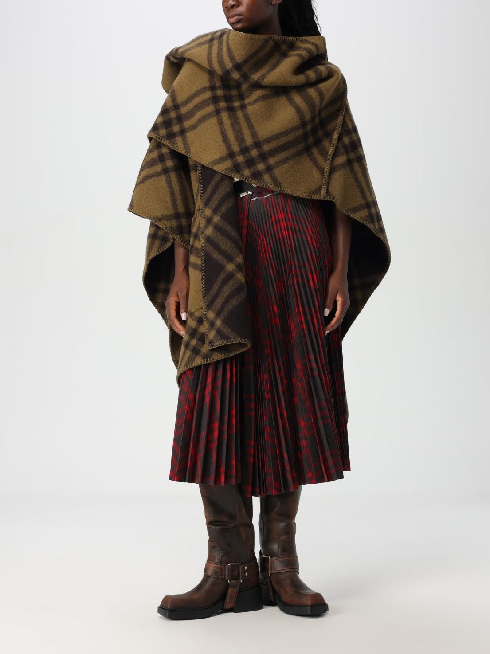 Giglio Mantella Burberry In Lana Check
