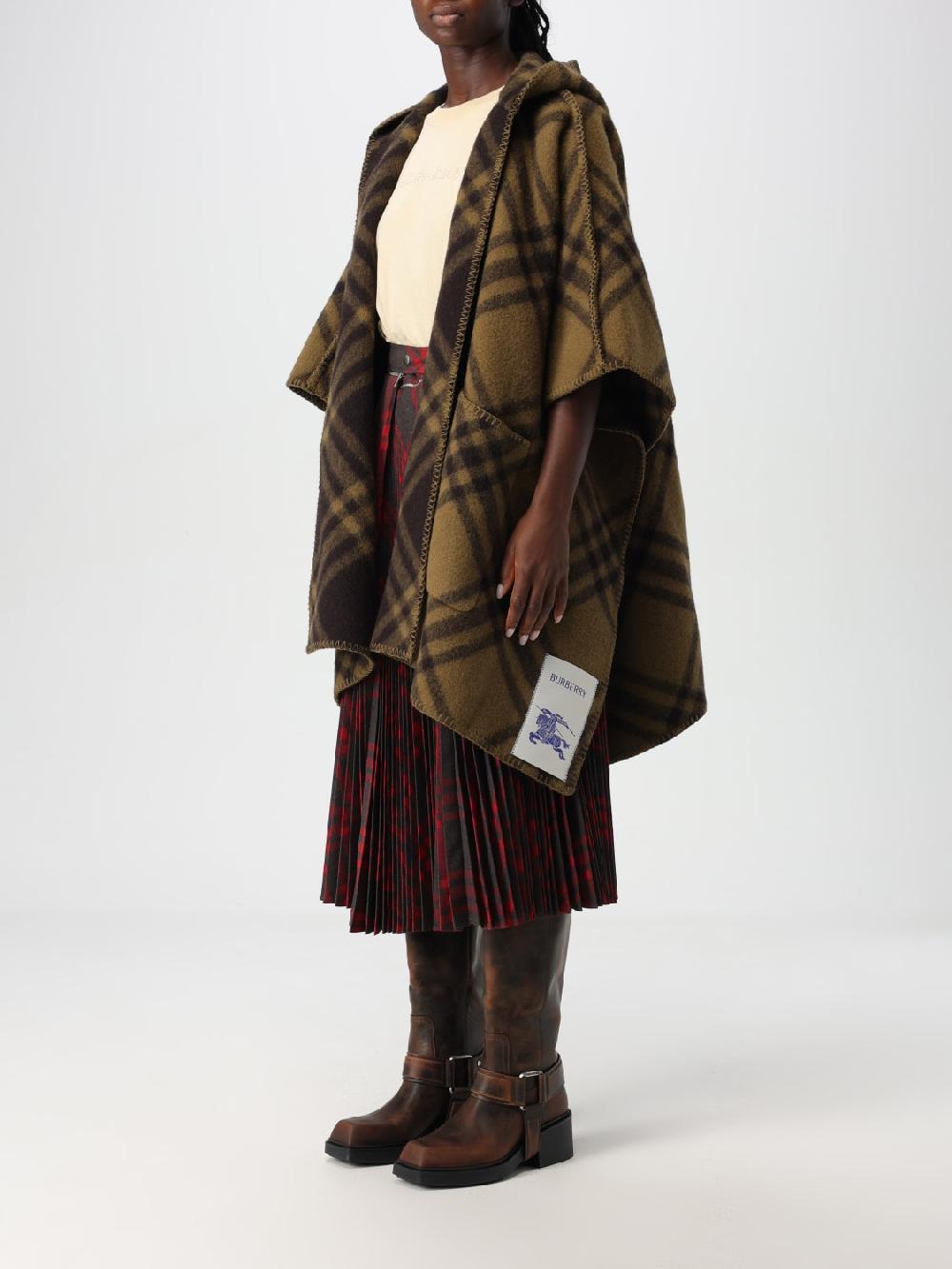 Giglio Mantella Burberry In Lana Check