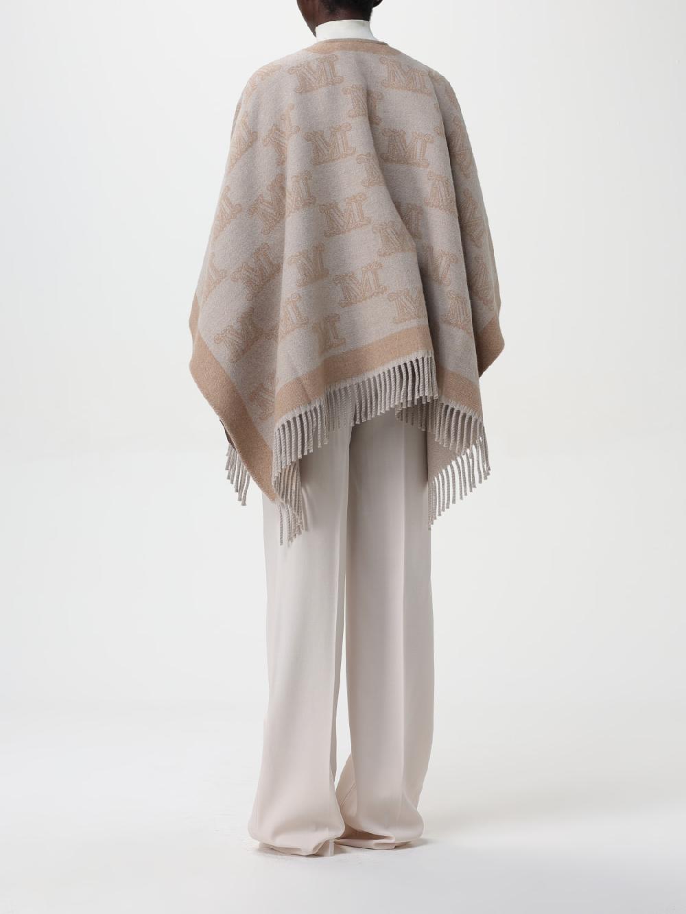 Giglio Mantella Di Lana Con Monogram Max Mara