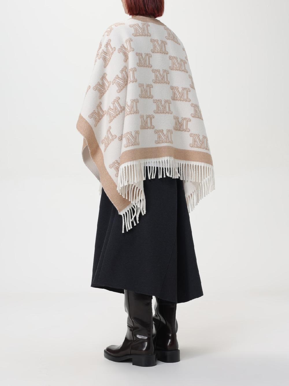Giglio Mantella Di Lana Con Monogram Max Mara