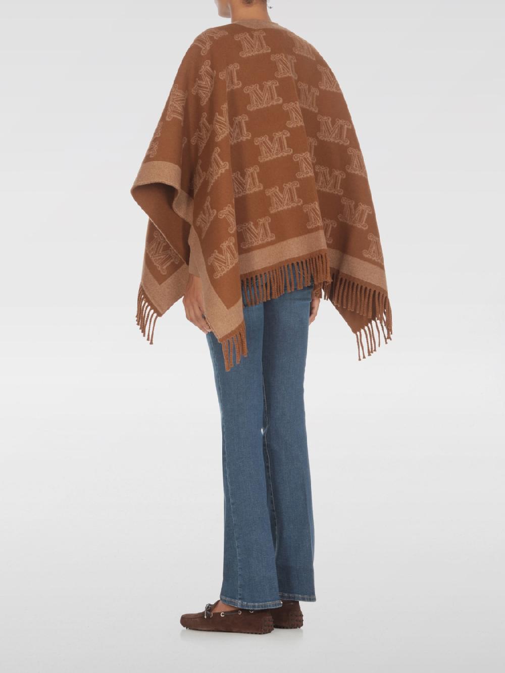 Giglio Mantella Di Lana Con Monogram Max Mara