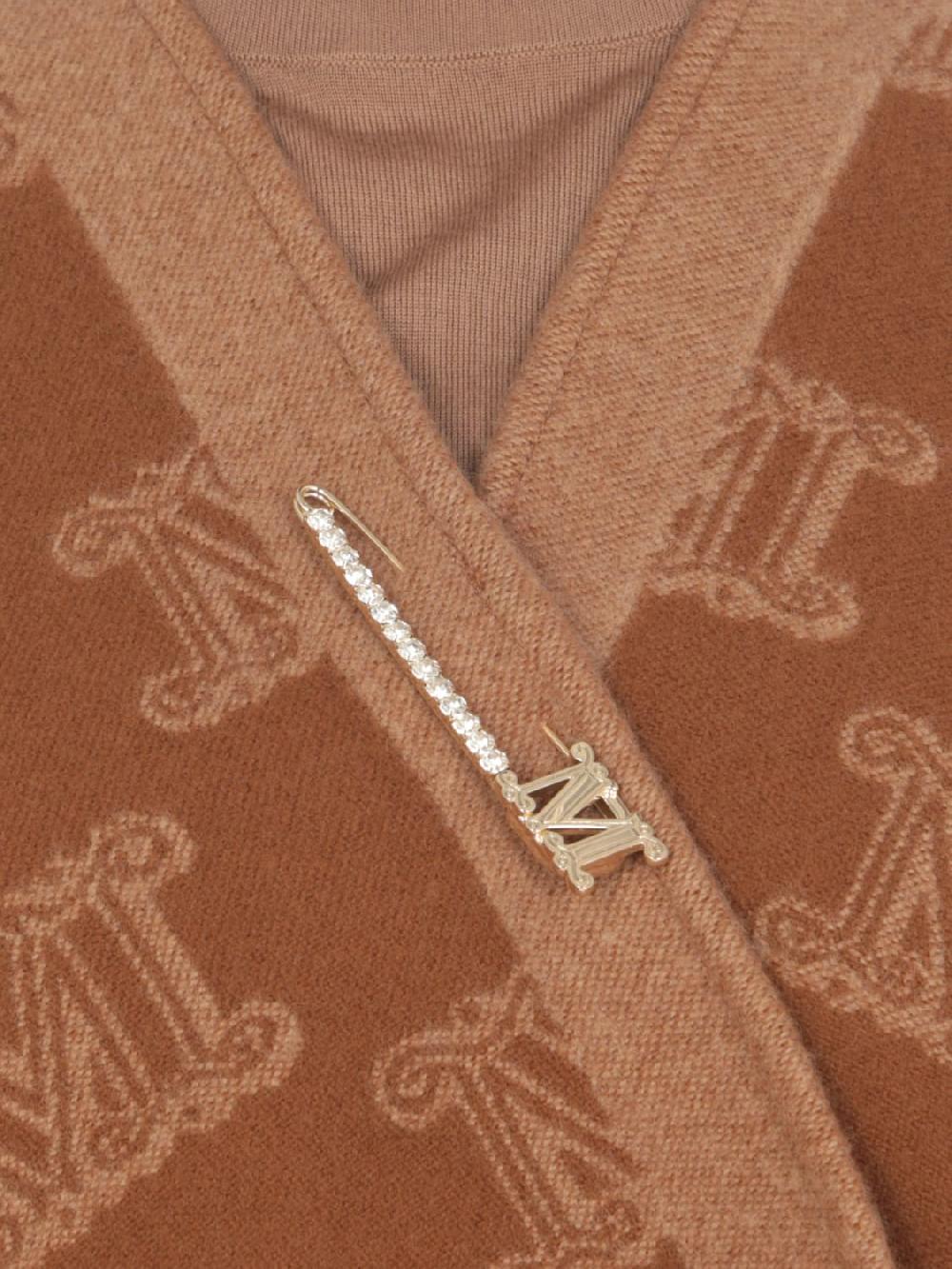 Giglio Mantella Di Lana Con Monogram Max Mara