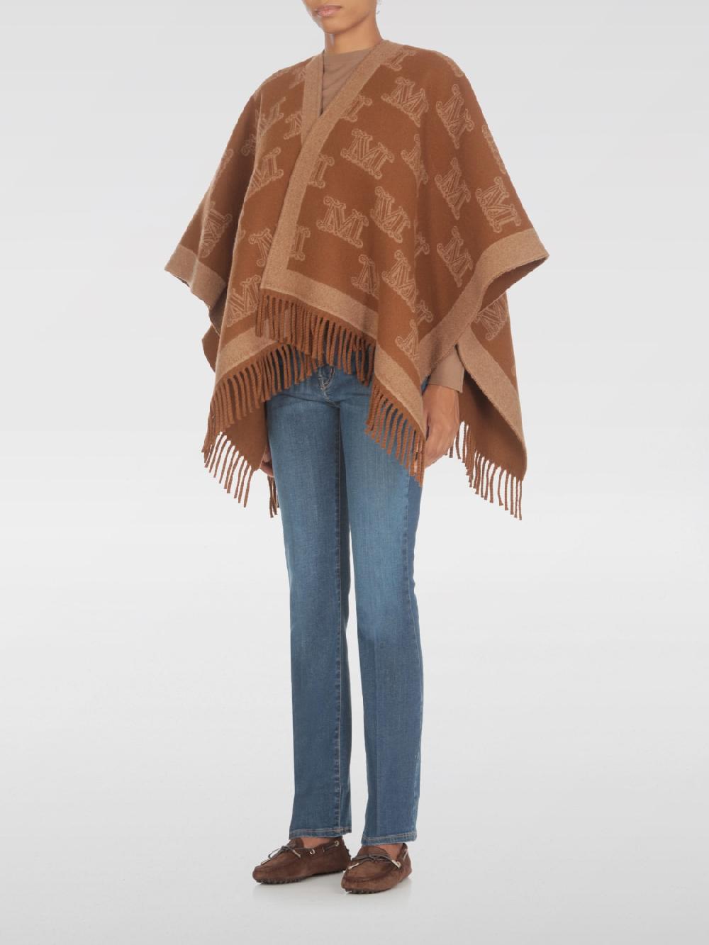 Giglio Mantella di lana con Monogram Max Mara
