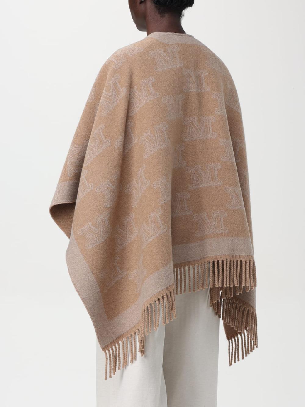 Giglio Mantella Di Lana Con Monogram Max Mara