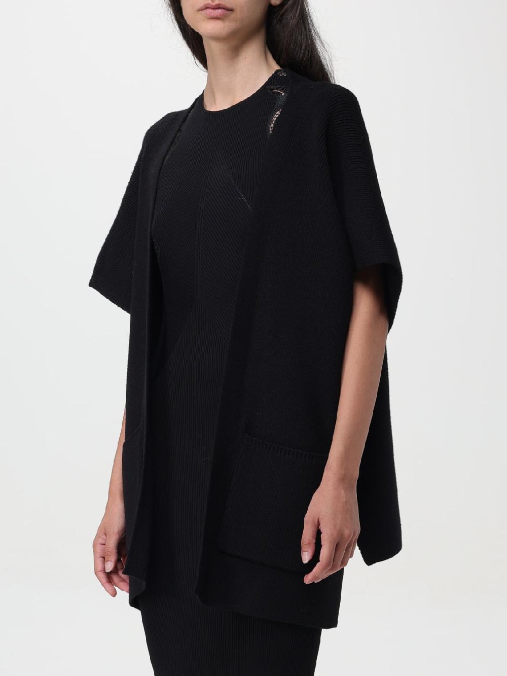 Giglio Mantella In Viscosa Twinset Con Logo