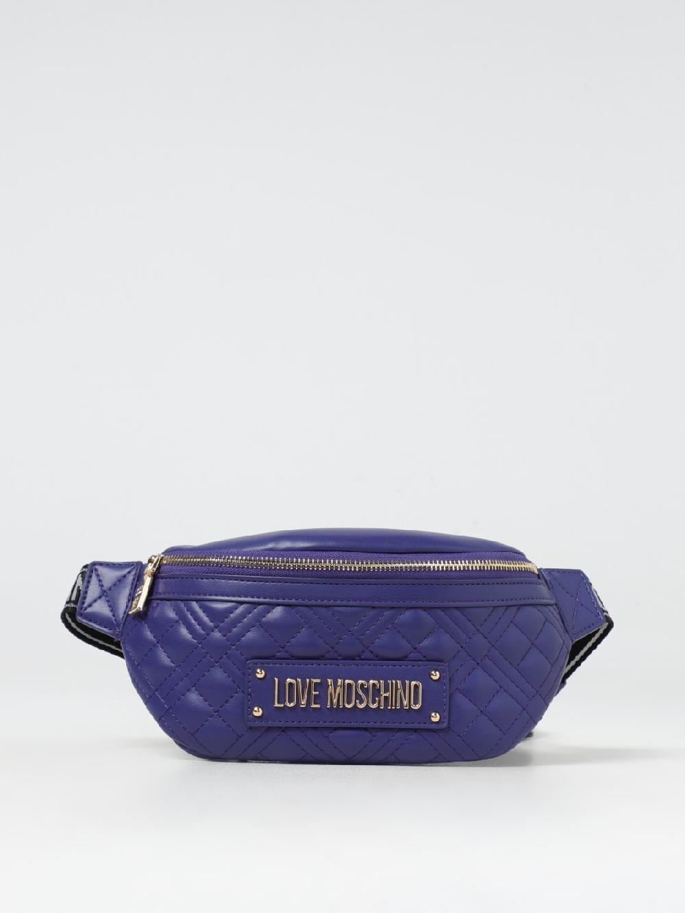 Giglio Marsupio con placca logo Love Moschino