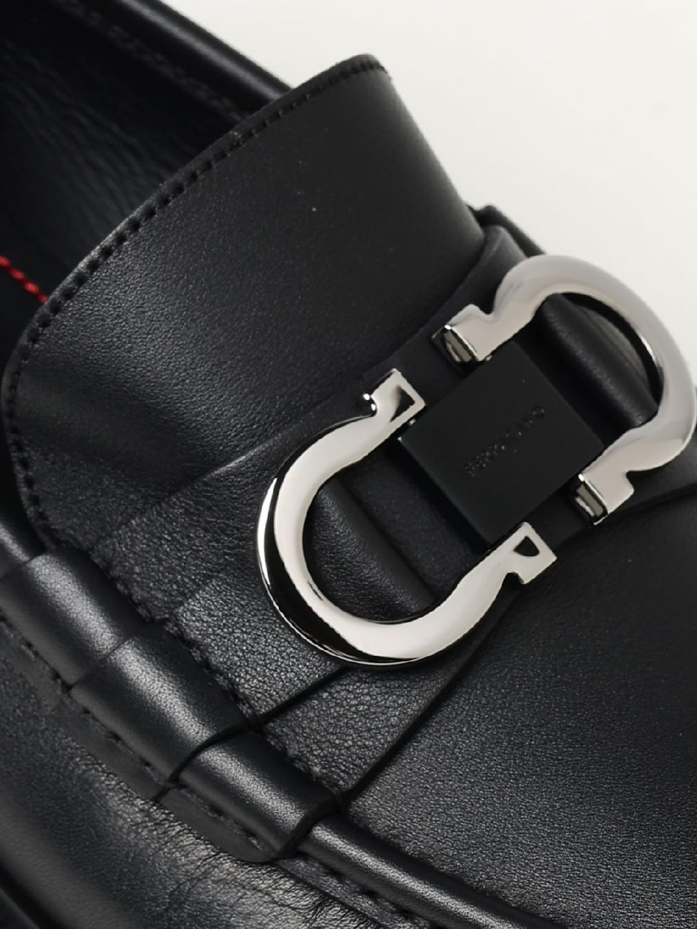 Giglio Mocassino Gancini Ferragamo In Pelle