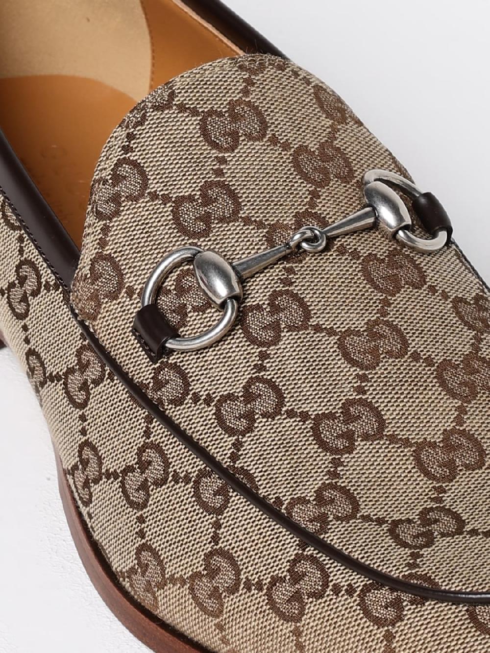 Giglio Mocassino Gucci In Tessuto GG Supreme