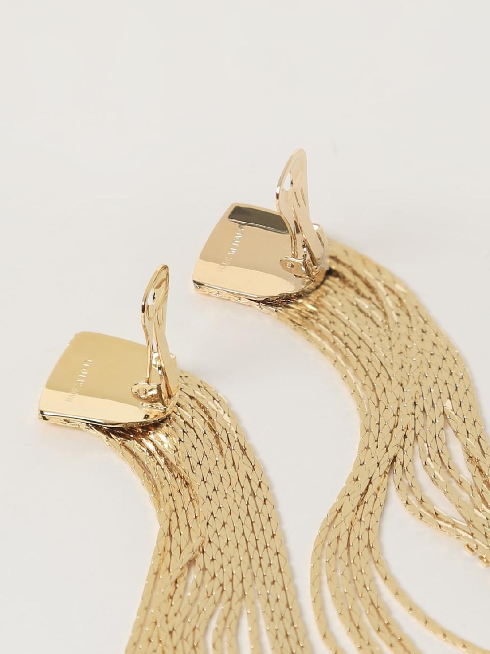 Giglio Orecchini Elisabetta Franchi In Ottone