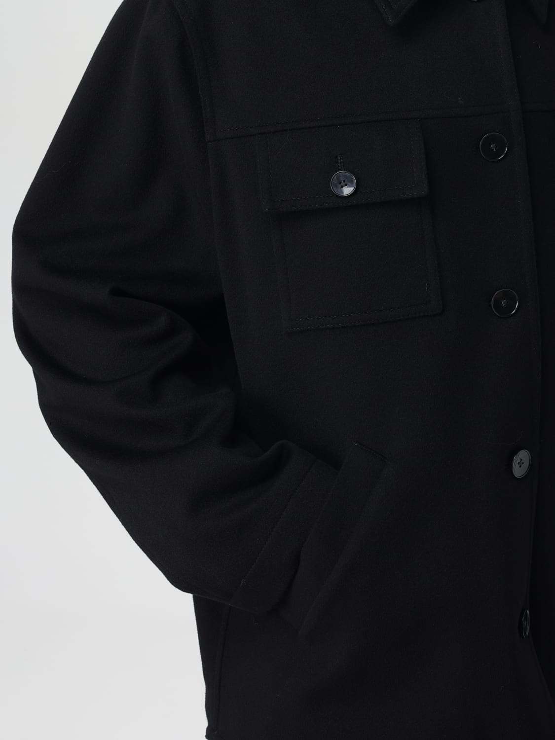 Giglio Overshirt Lardini In Lana Vergine