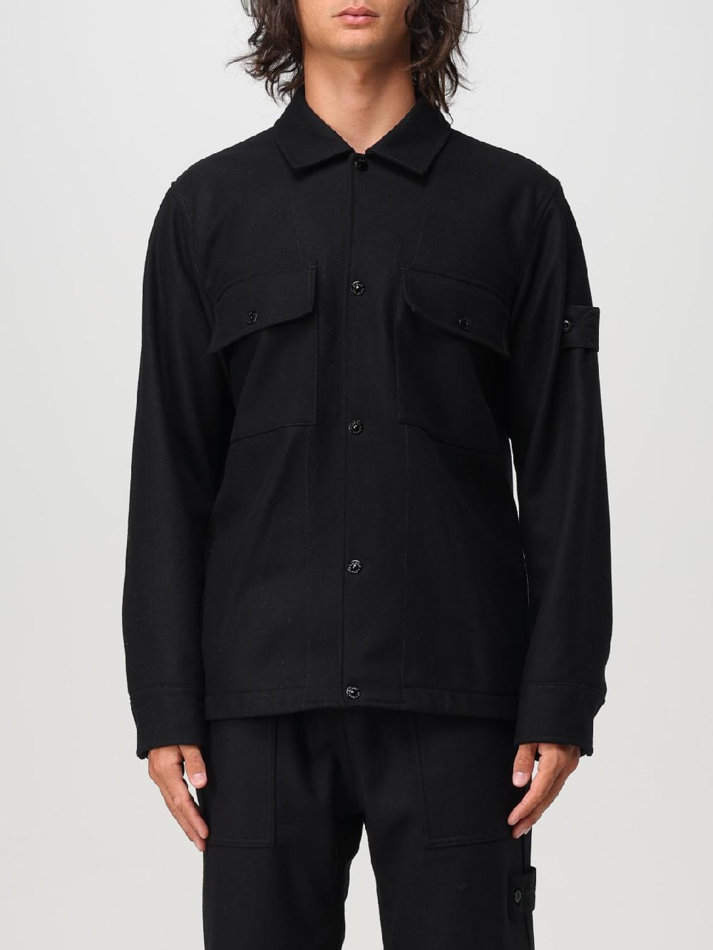 Giglio Overshirt Stone Island in misto lana