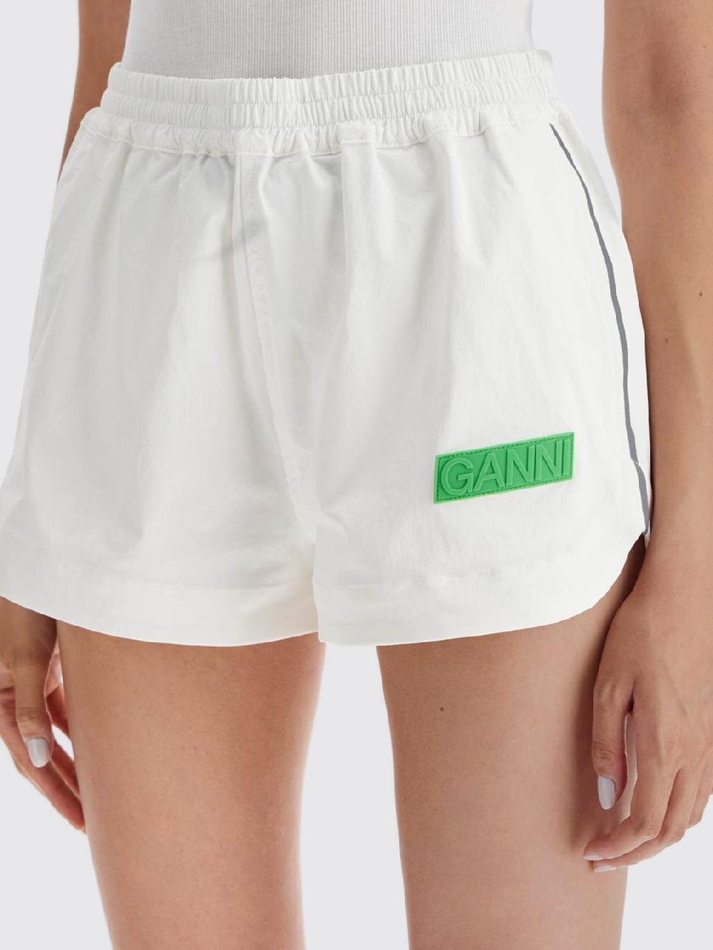 Giglio Pantaloncino Ganni In Tessuto Tecnico