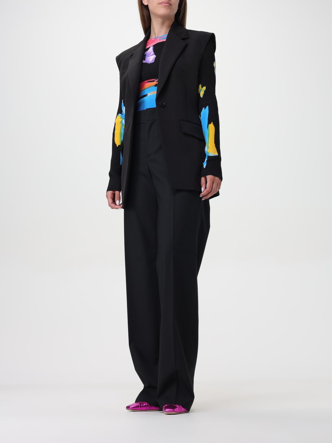 Giglio Pantalone A Vita Alta Moschino Jeans