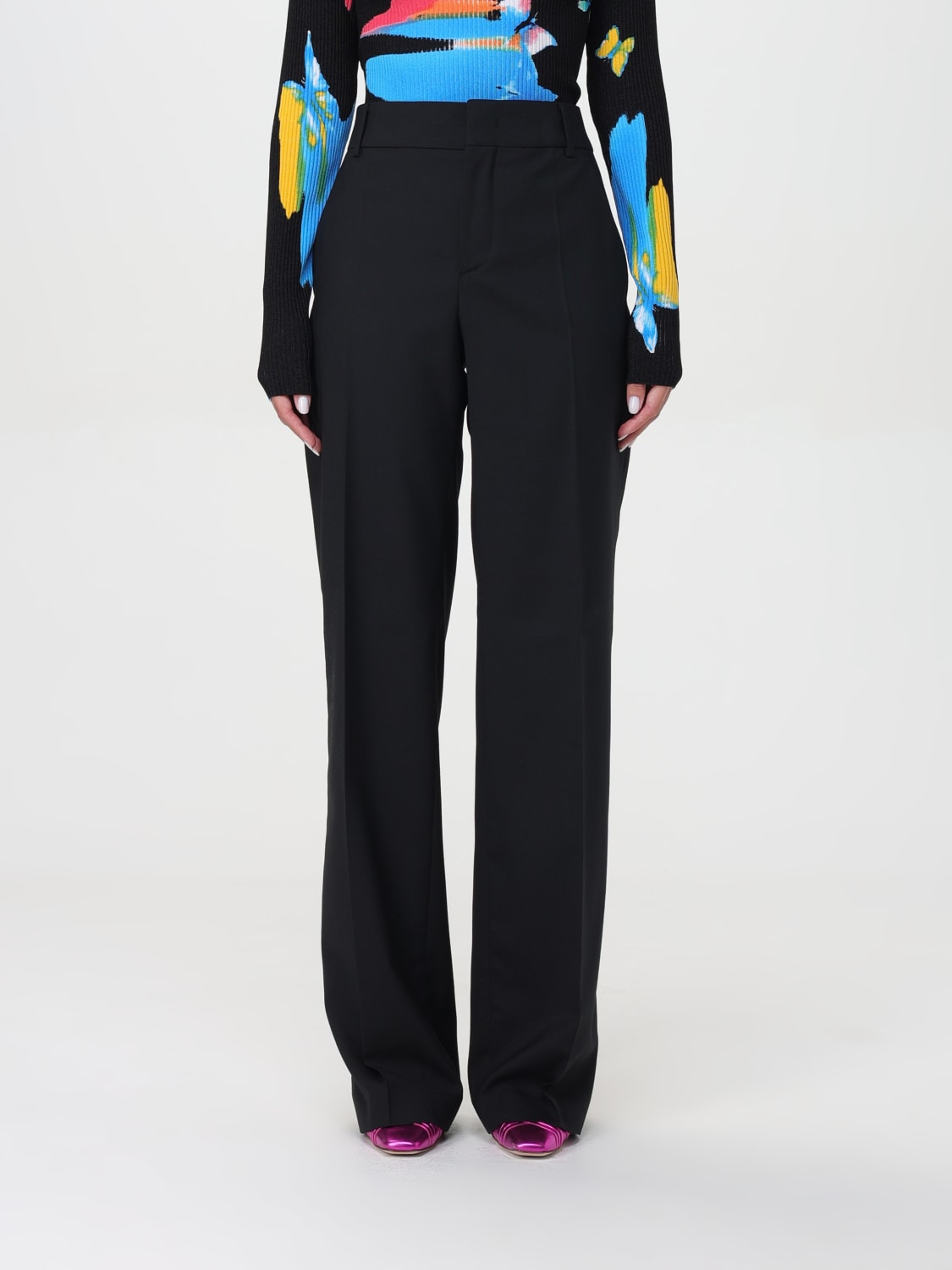 Giglio Pantalone a vita alta Moschino Jeans