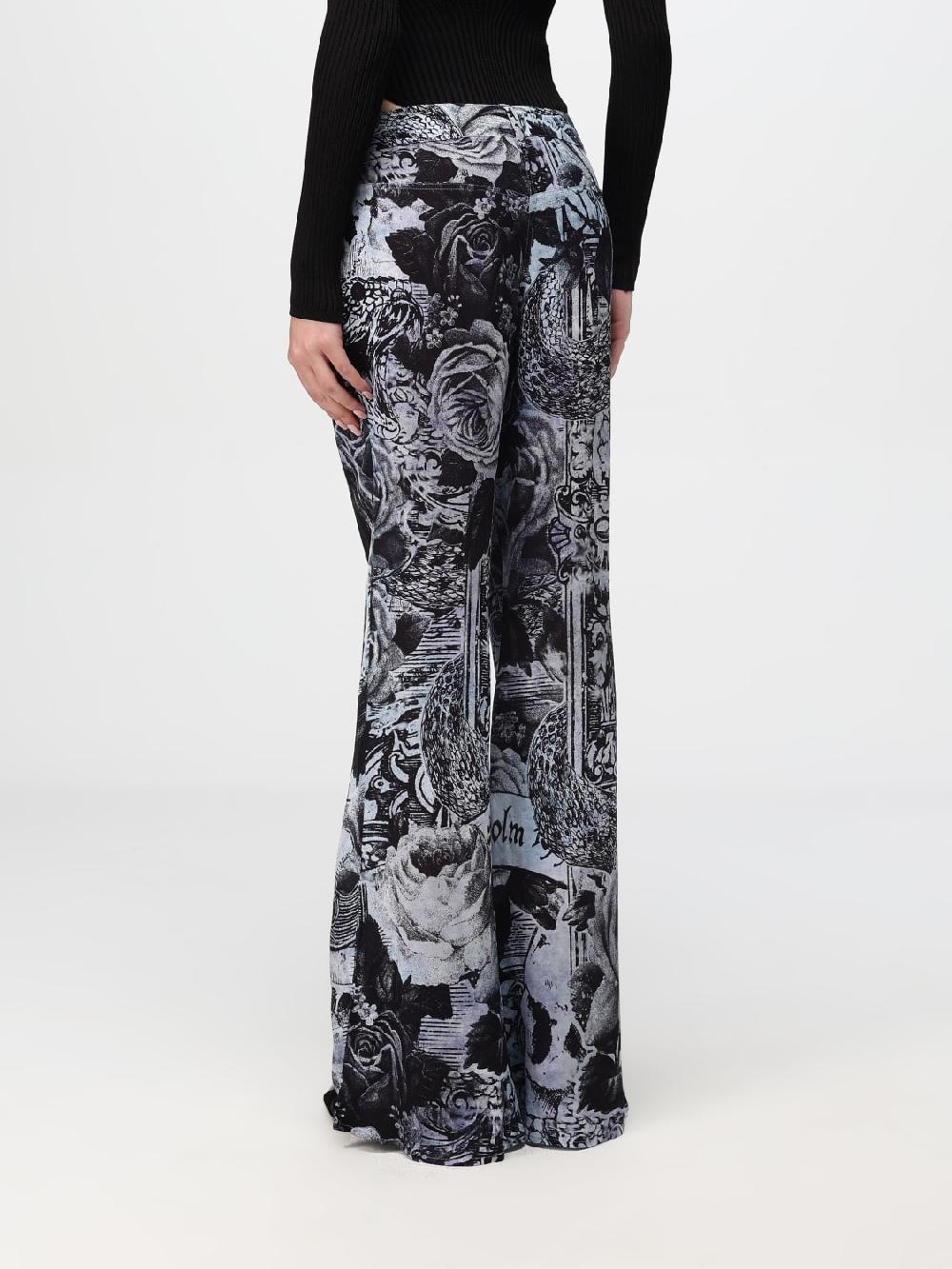 Giglio Pantalone Acne Studios In Viscosa Stampata