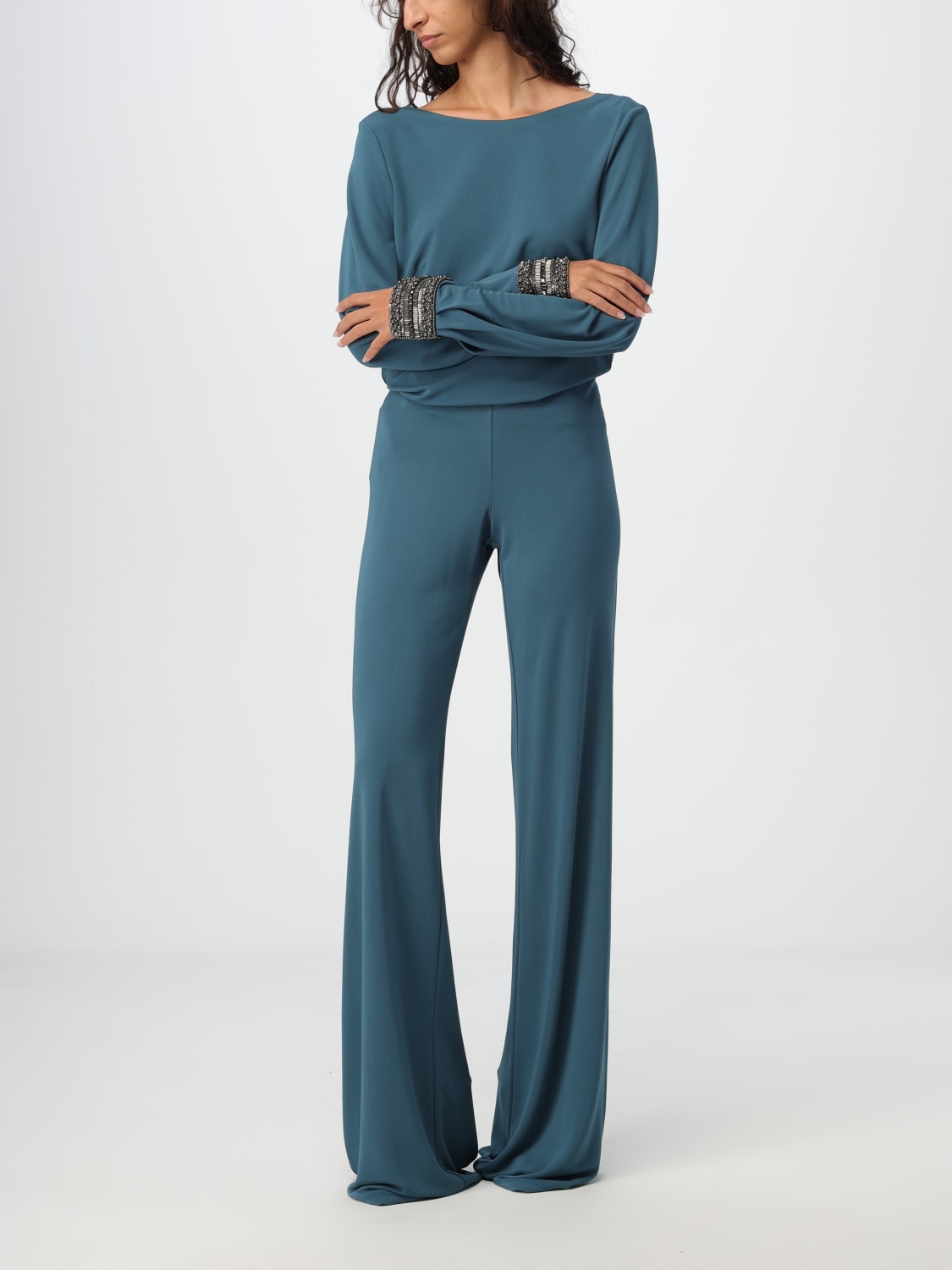 Giglio Pantalone Alberta Ferretti In Viscosa