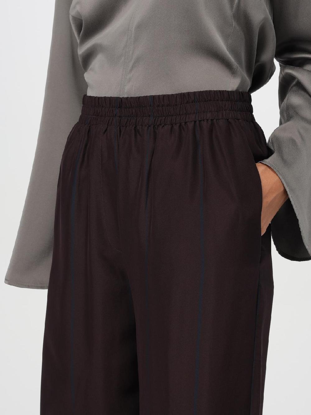 Giglio Pantalone Alysi In Seta A Righe