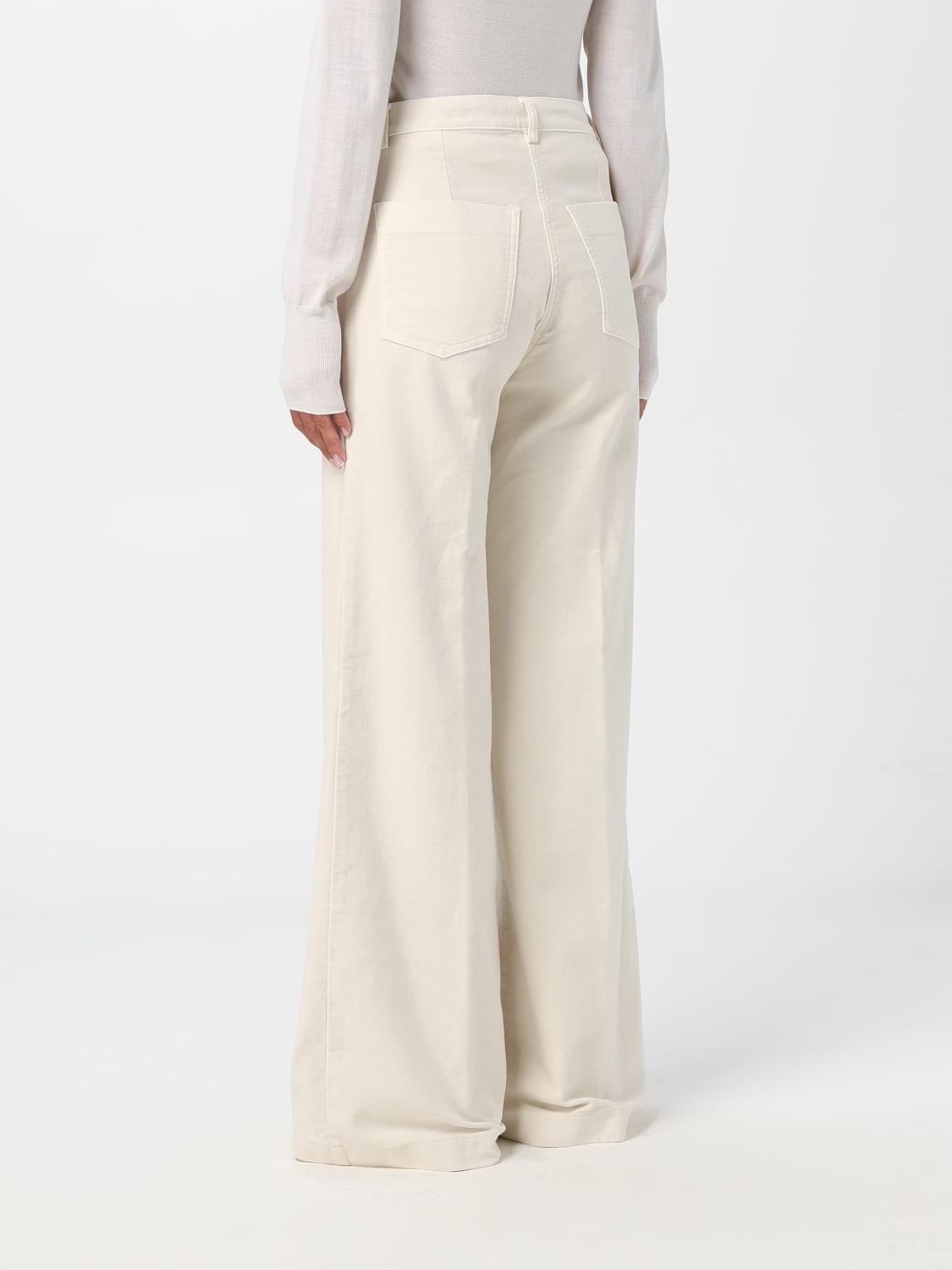 Giglio Pantalone Aspesi In Cotone Stretch