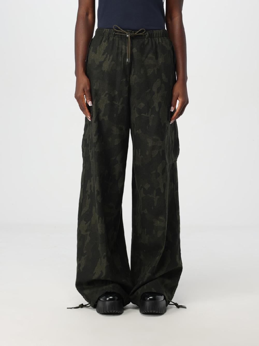 Giglio Pantalone Aspesi in misto lana camouflage