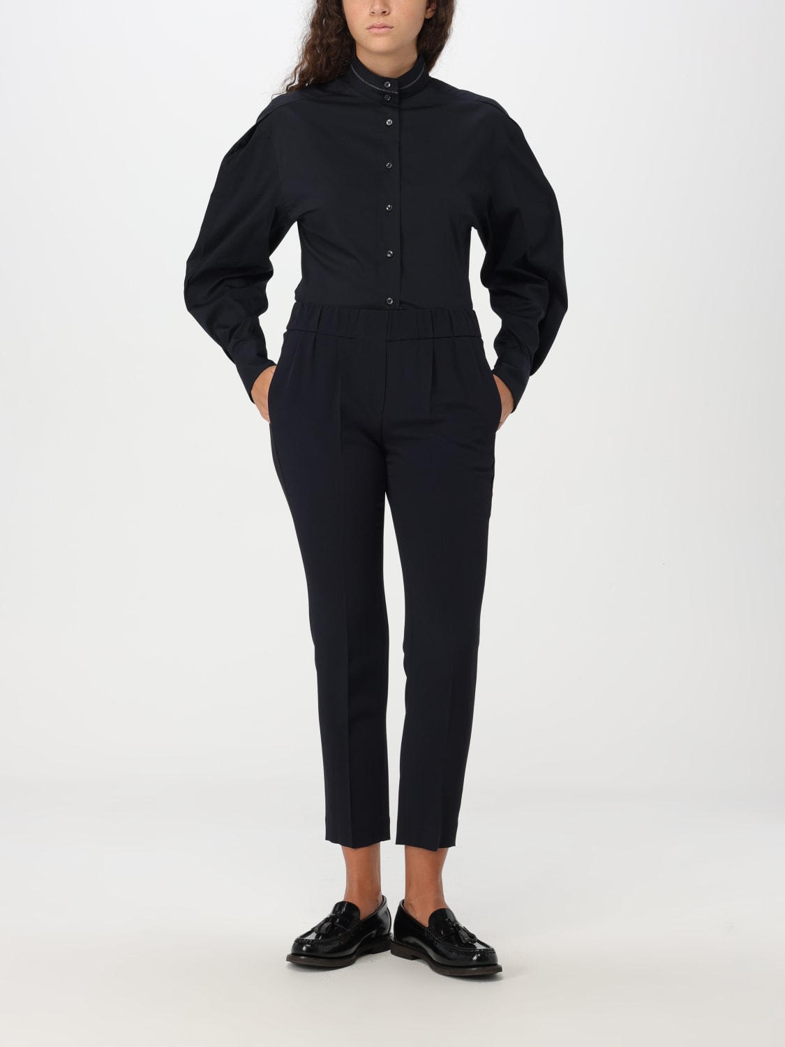 Giglio Pantalone Brunello Cucinelli In Misto Seta