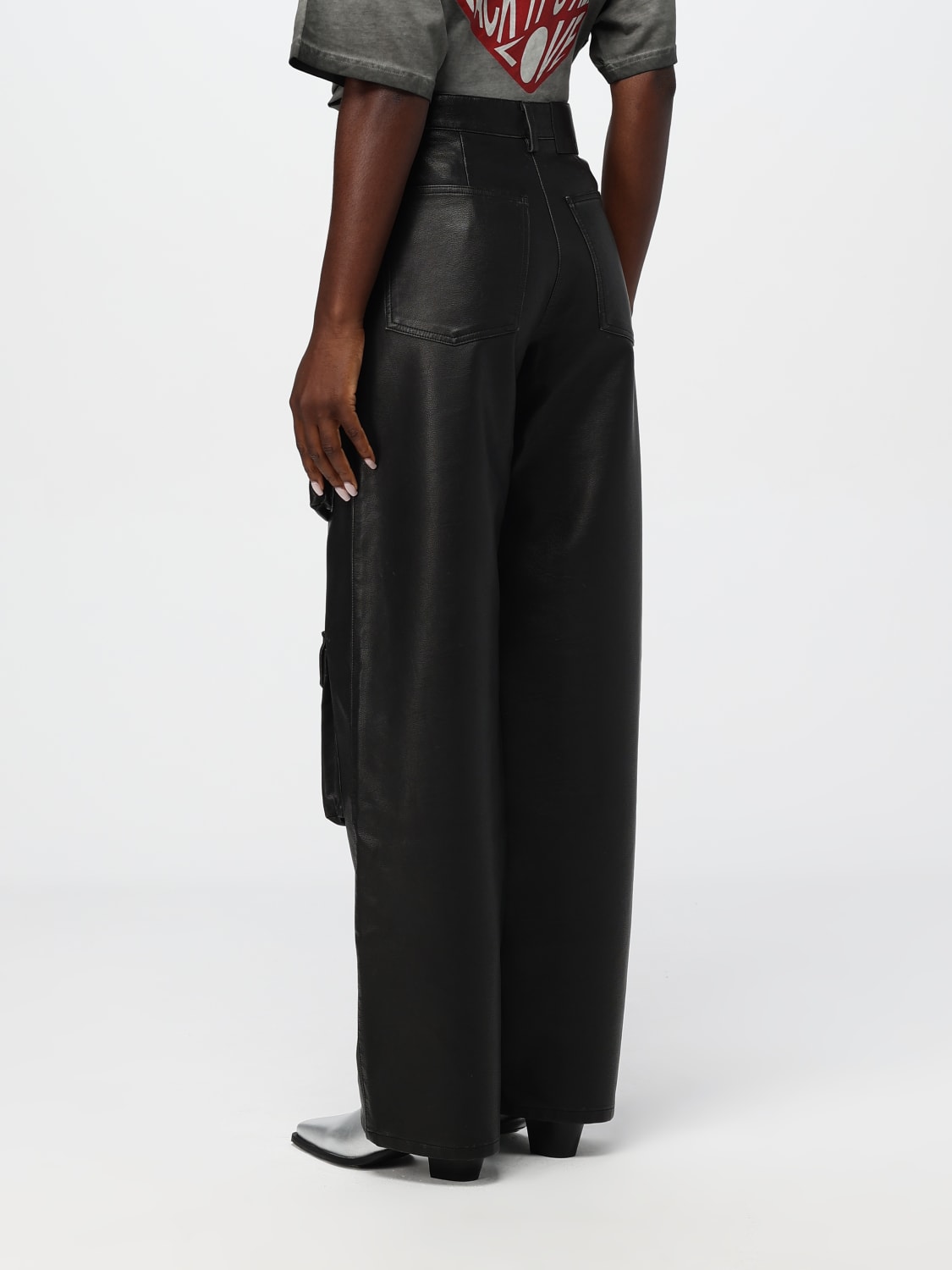 Giglio Pantalone Cargo MSGM In Pelle Sintetica