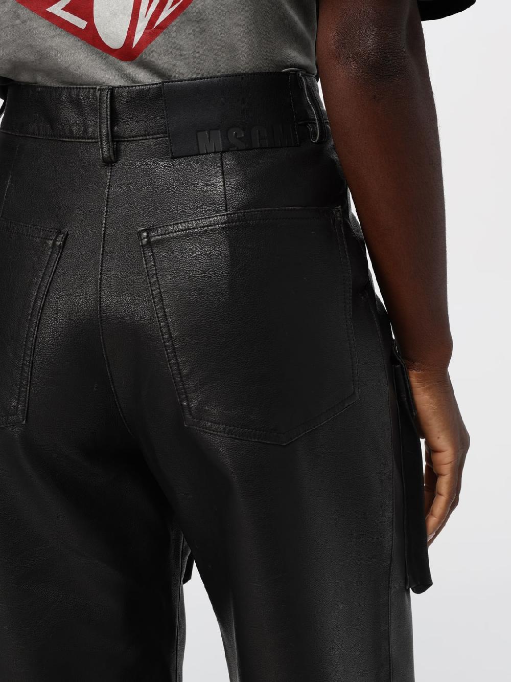 Giglio Pantalone Cargo MSGM In Pelle Sintetica