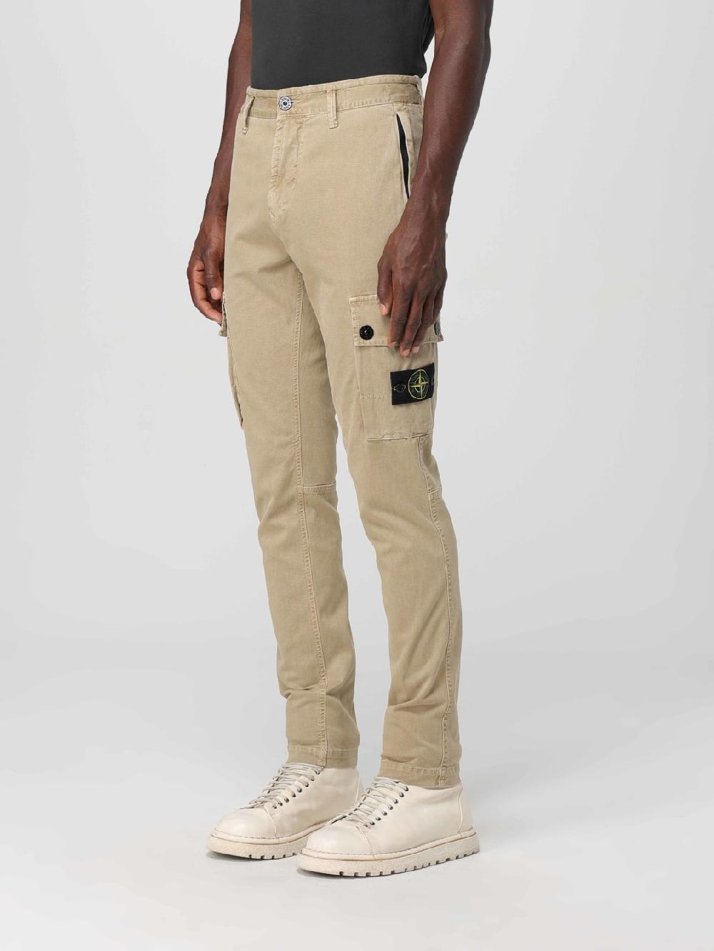 Giglio Pantalone Cargo Stone Island In Cotone