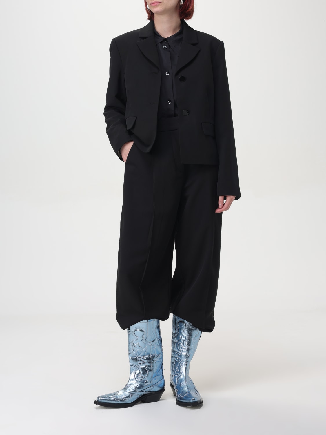 Giglio Pantalone Classico In Twill Ganni