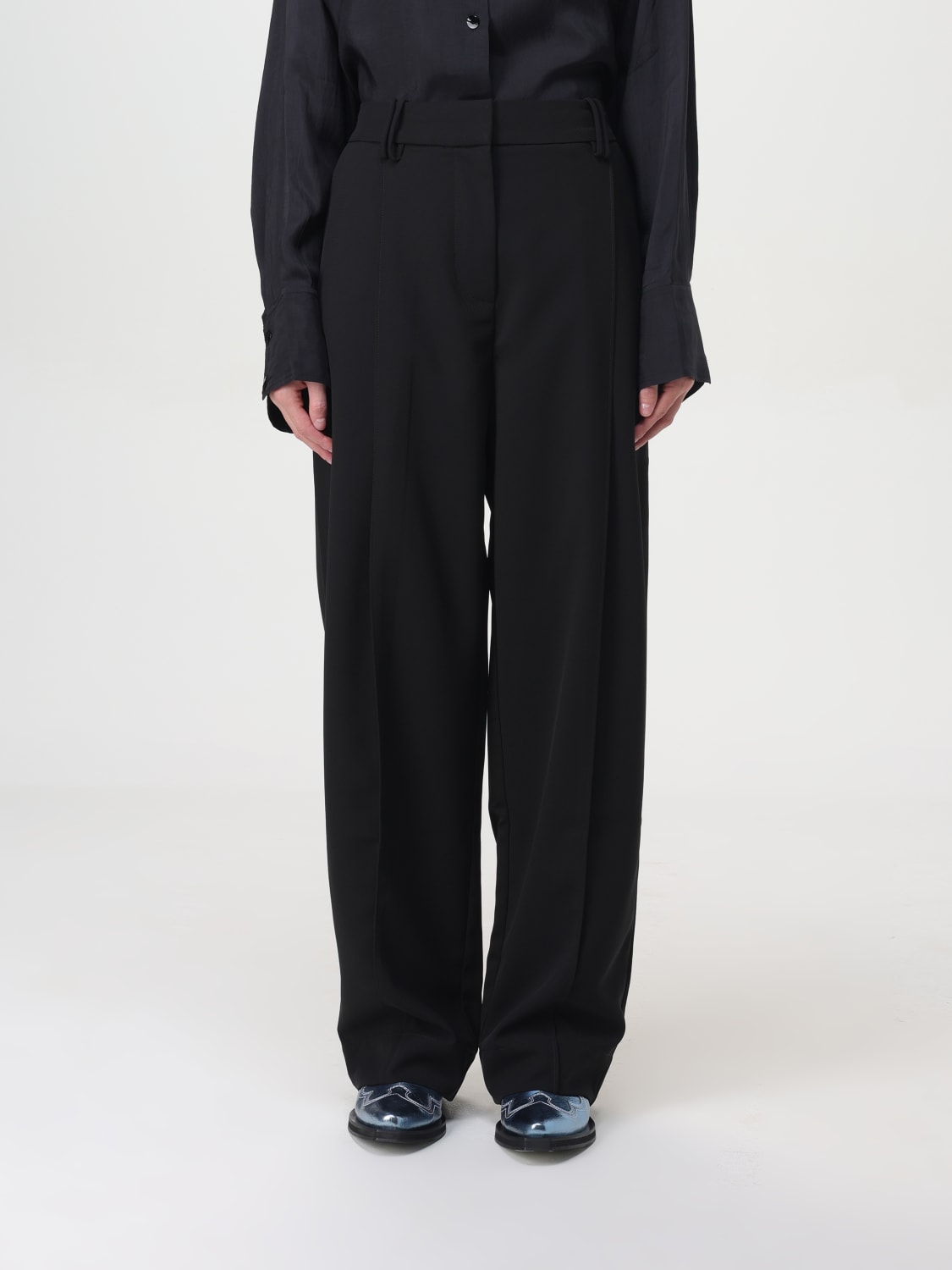 Giglio Pantalone classico in twill Ganni