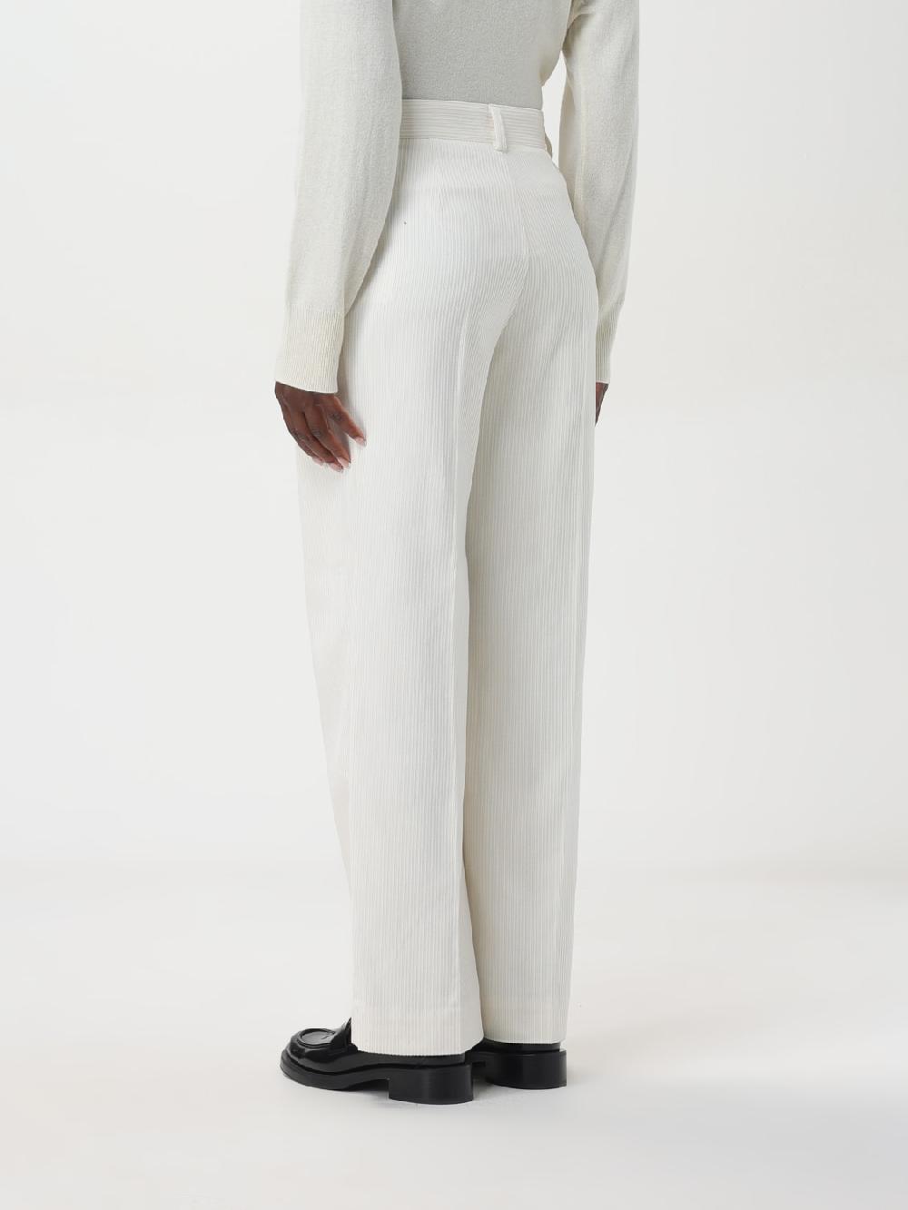 Giglio Pantalone Con Pince Toteme In Cotone E Seta