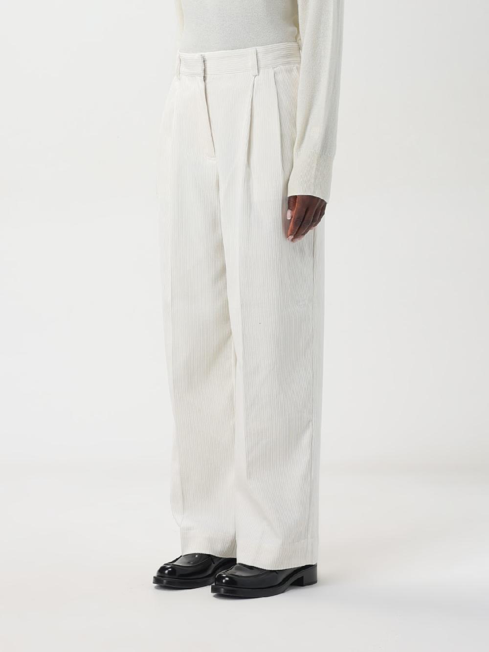 Giglio Pantalone Con Pince Toteme In Cotone E Seta