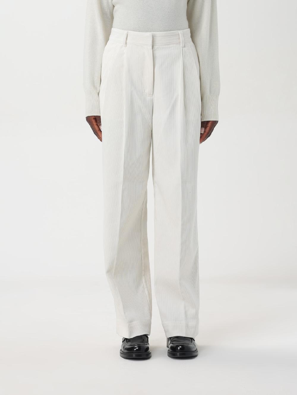 Giglio Pantalone con pince Toteme in cotone e seta