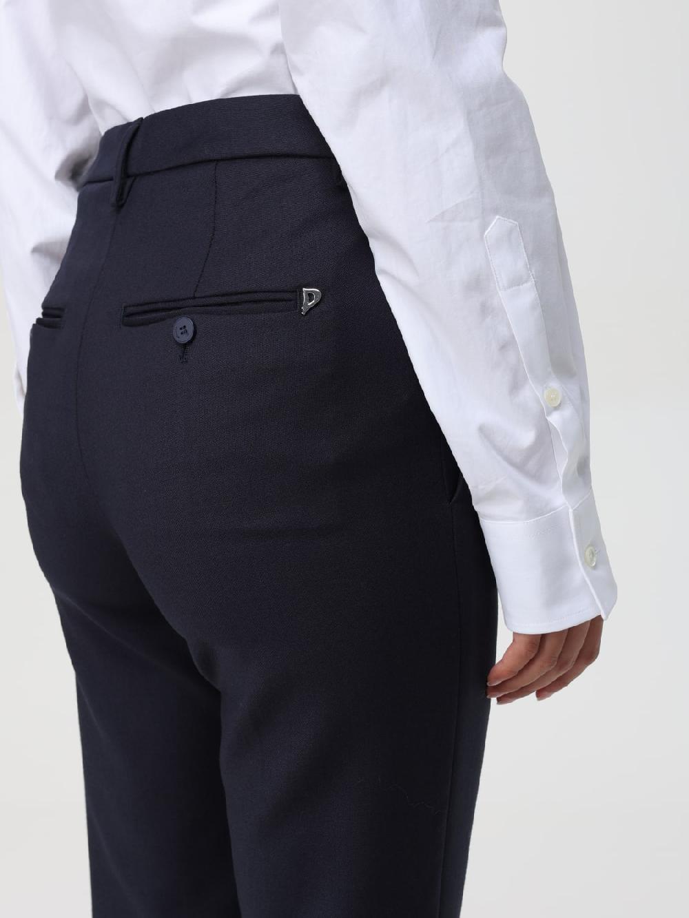 Giglio Pantalone Crop Dondup In Lana Vergine