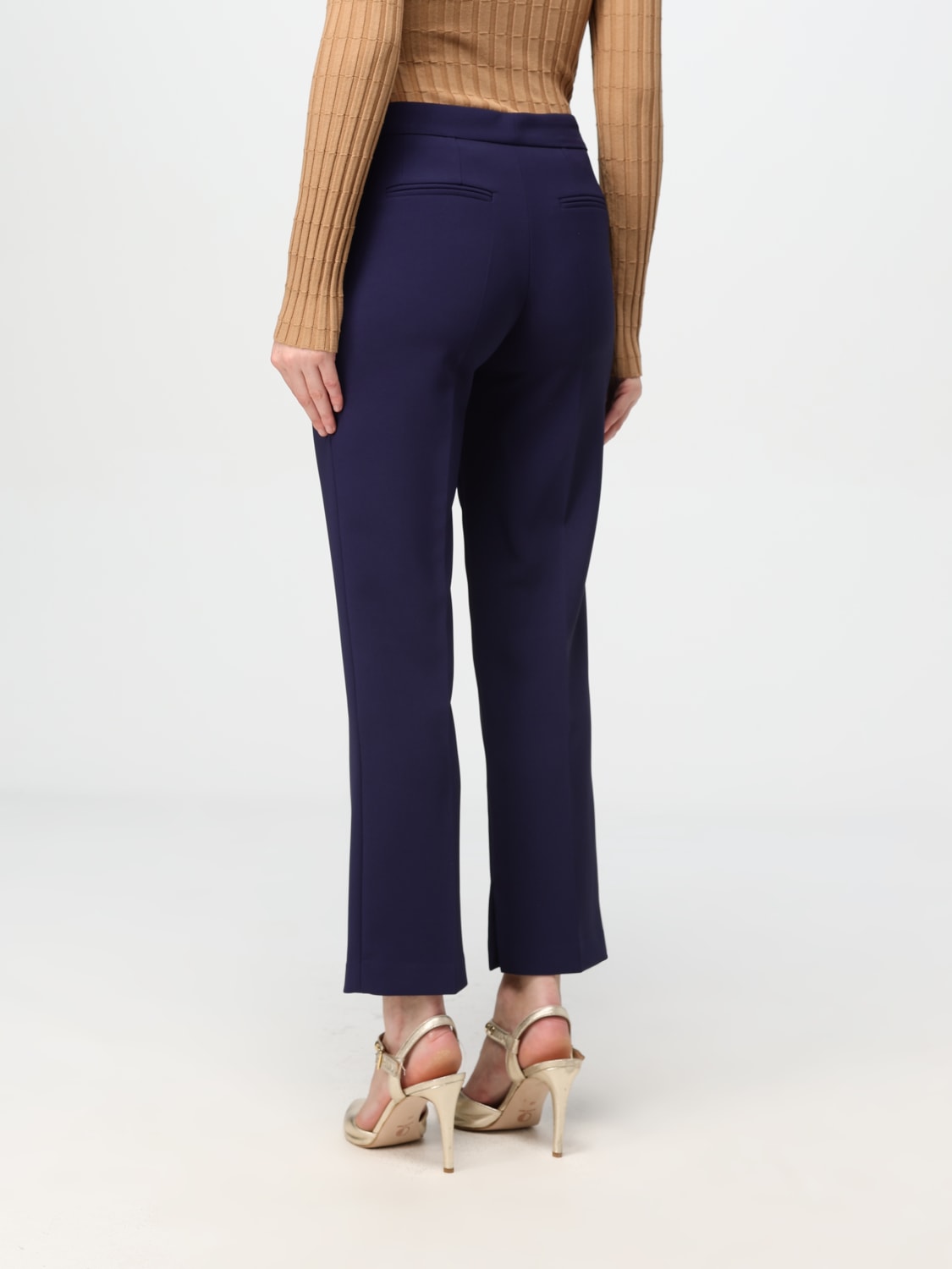 Giglio Pantalone Elisabetta Franchi In Crêpe