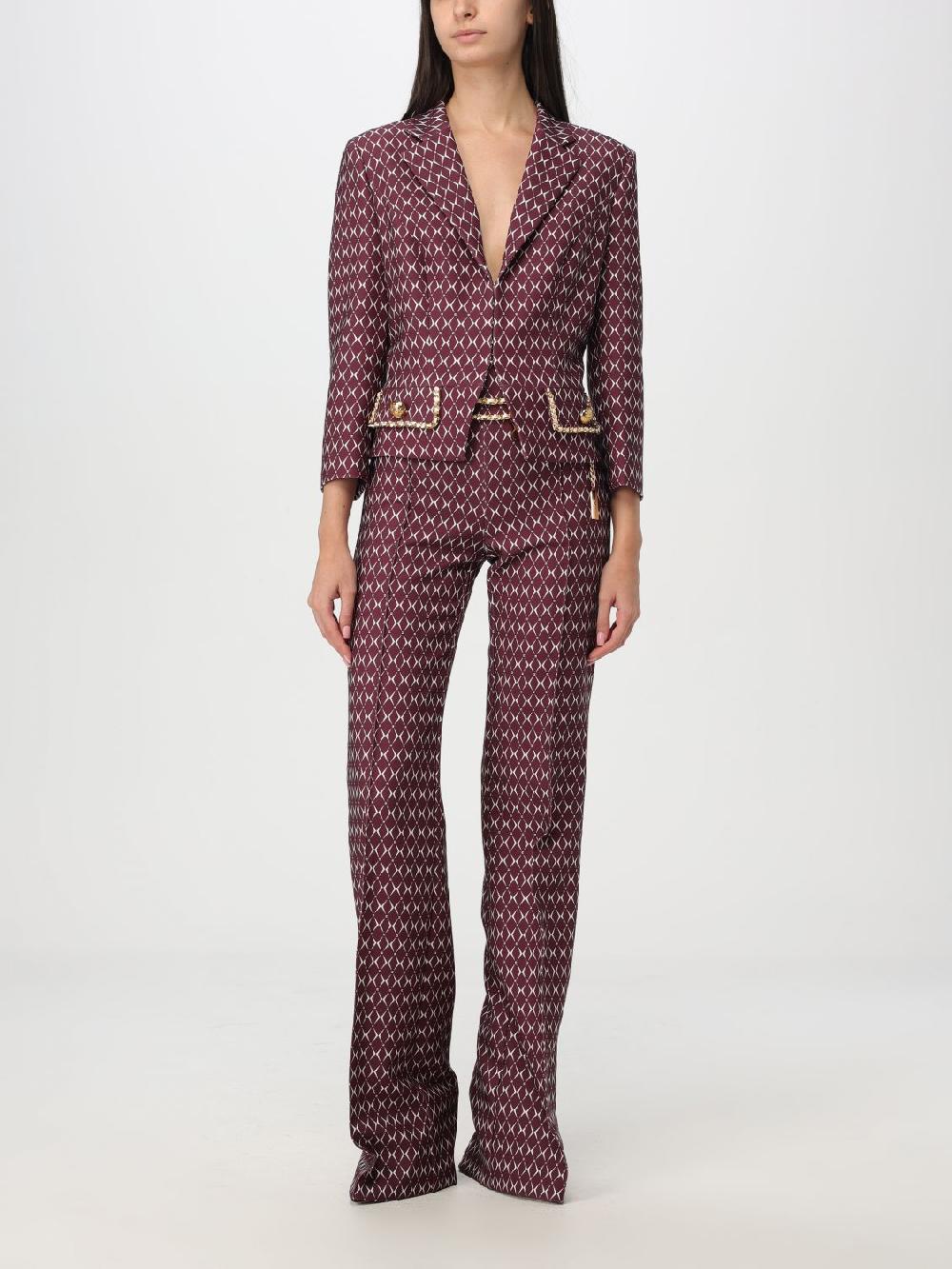 Giglio Pantalone Elisabetta Franchi In Crêpe