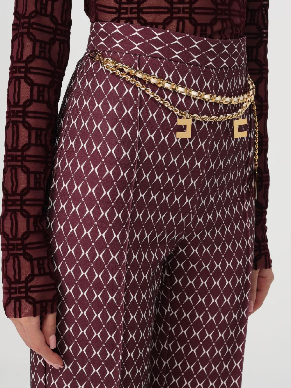 Giglio Pantalone Elisabetta Franchi In Crêpe