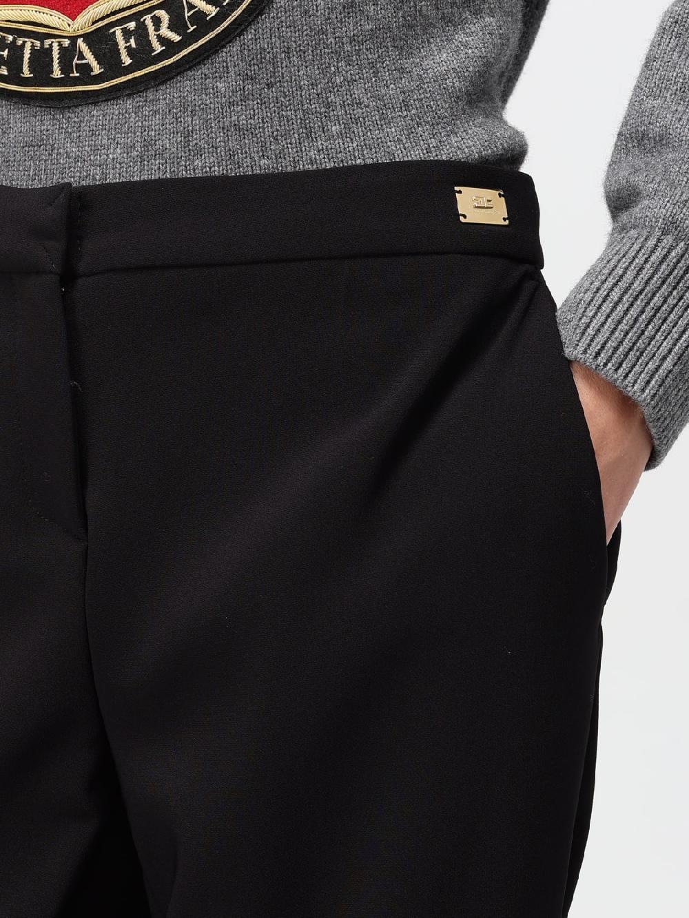 Giglio Pantalone Elisabetta Franchi In Crêpe