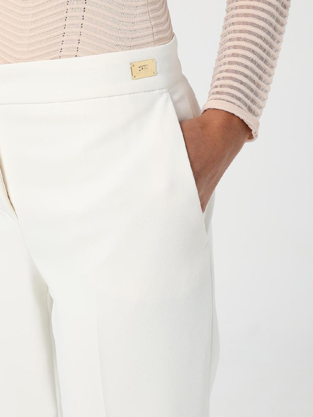 Giglio Pantalone Elisabetta Franchi In Crêpe