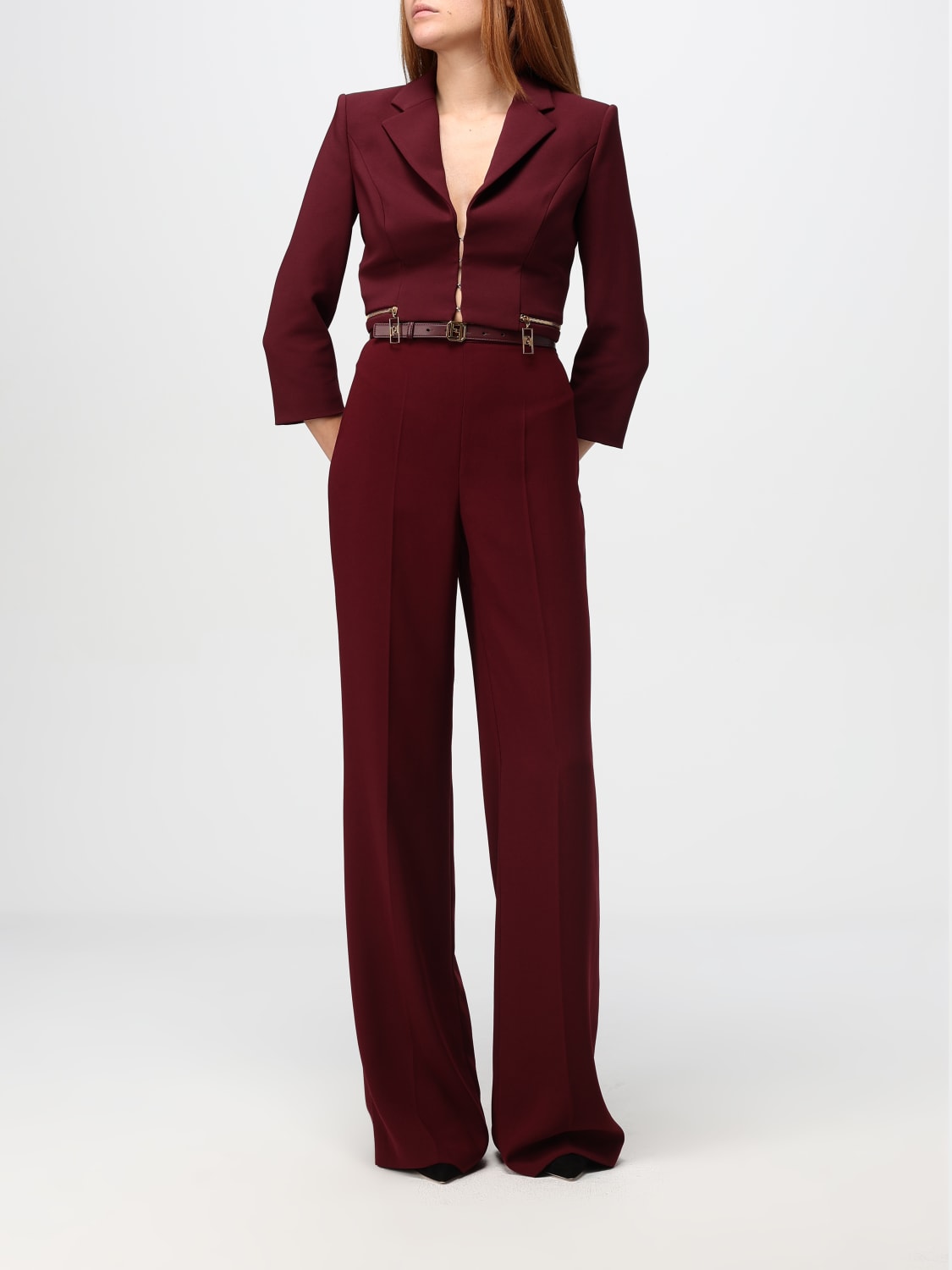 Giglio Pantalone Elisabetta Franchi In Viscosa