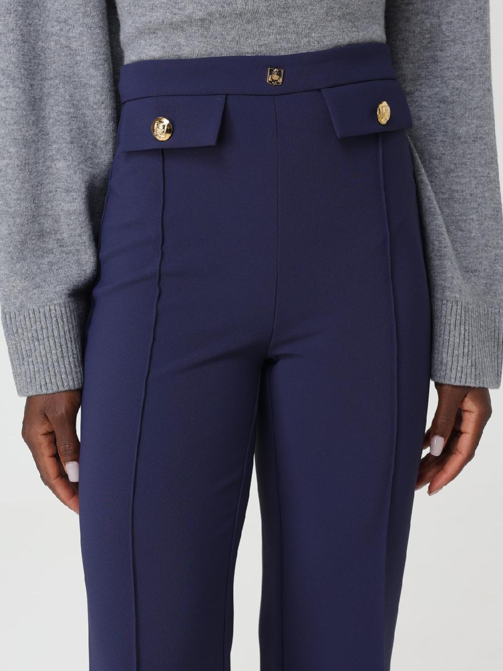 Giglio Pantalone Elisabetta Franchi In Viscosa