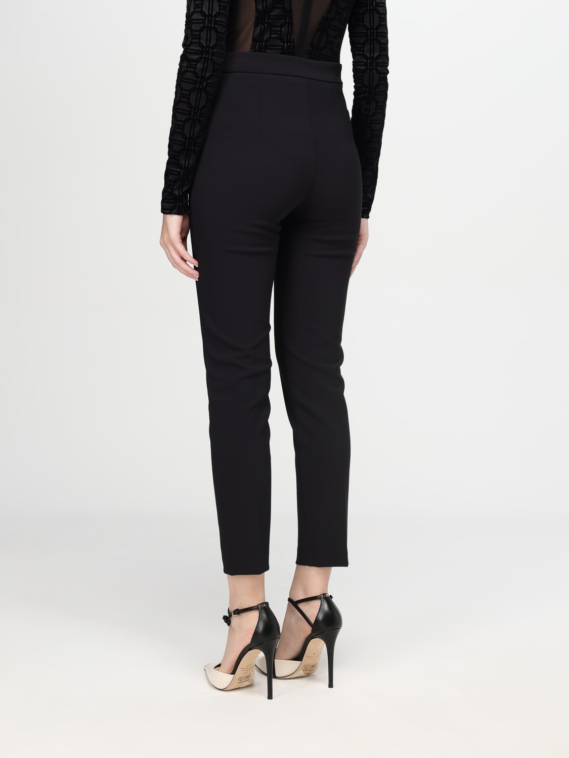 Giglio Pantalone Elisabetta Franchi In Viscosa