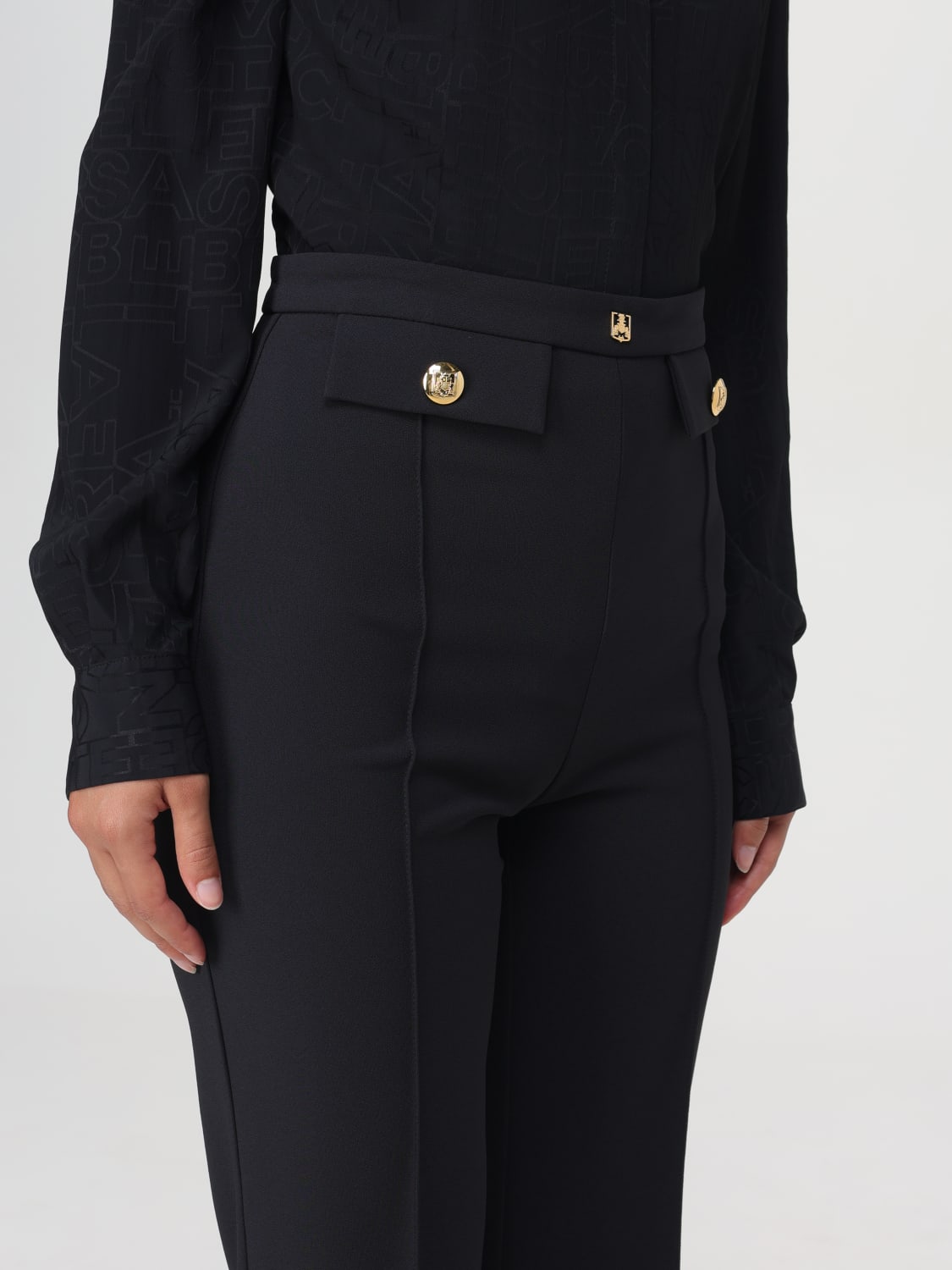 Giglio Pantalone Elisabetta Franchi In Viscosa