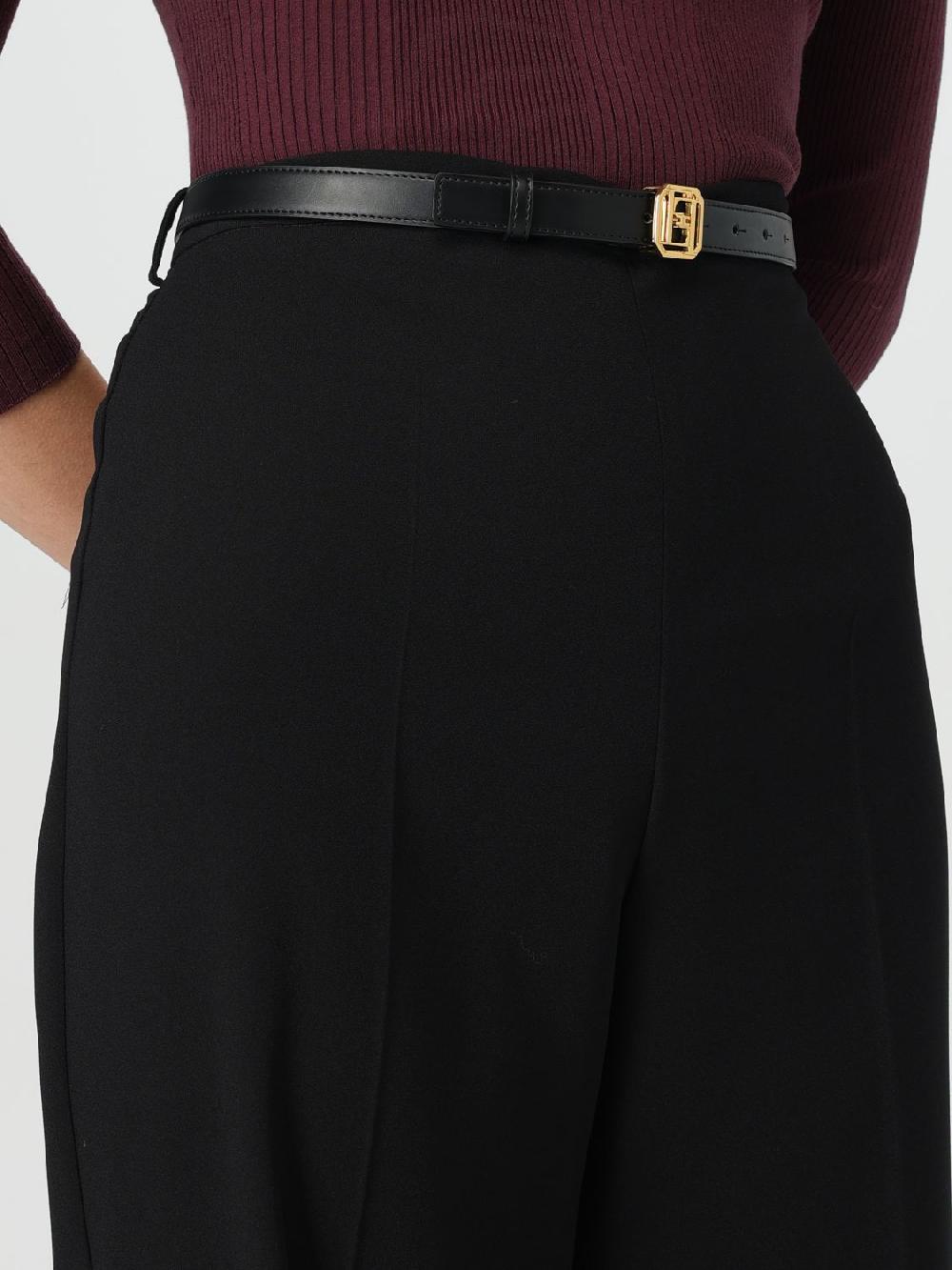 Giglio Pantalone Elisabetta Franchi In Viscosa