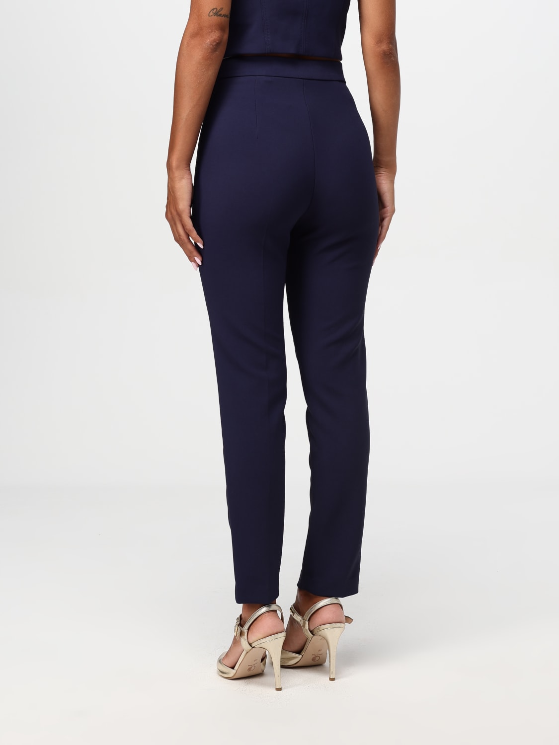 Giglio Pantalone Elisabetta Franchi In Viscosa