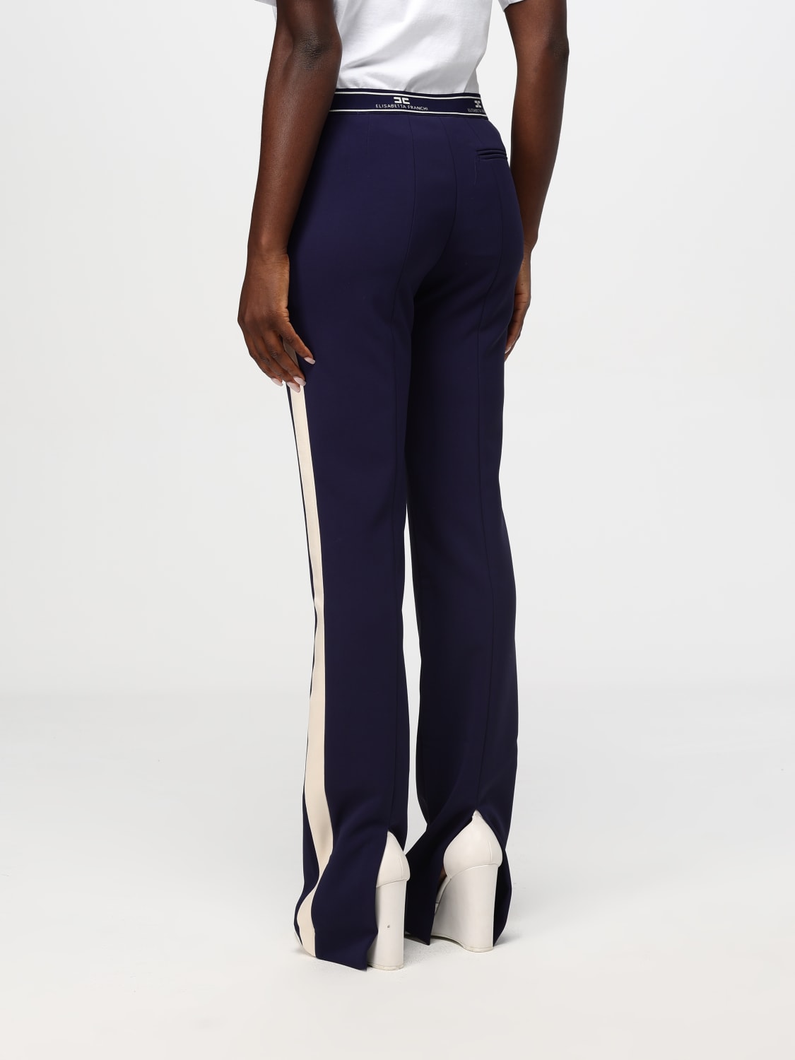 Giglio Pantalone Elisabetta Franchi In Viscosa