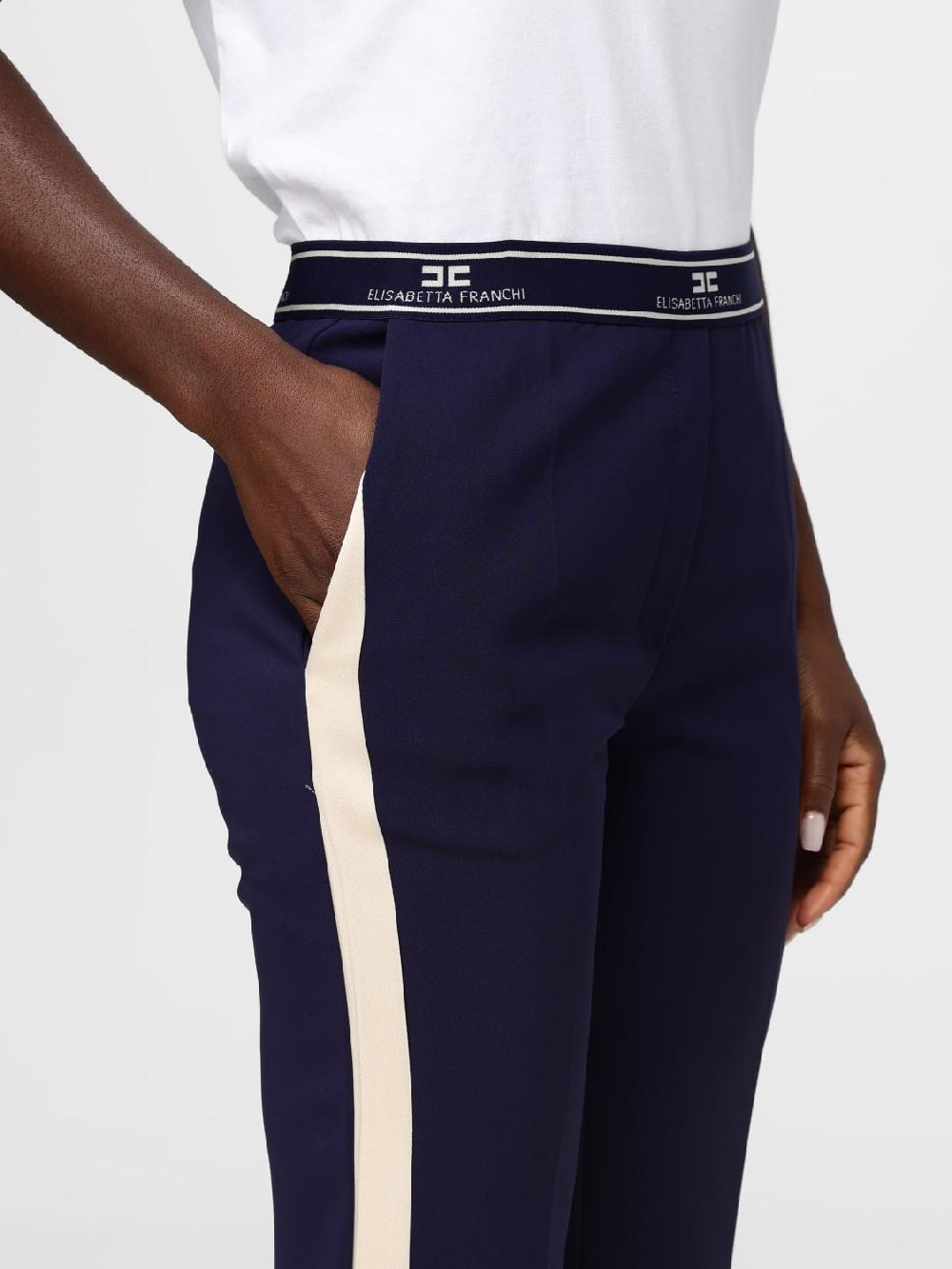 Giglio Pantalone Elisabetta Franchi In Viscosa