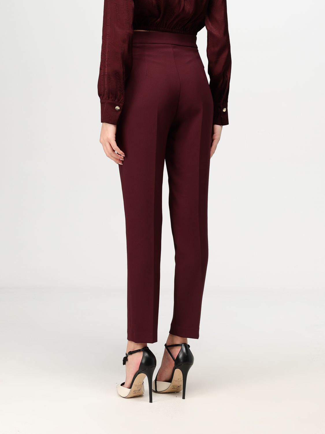 Giglio Pantalone Elisabetta Franchi In Viscosa