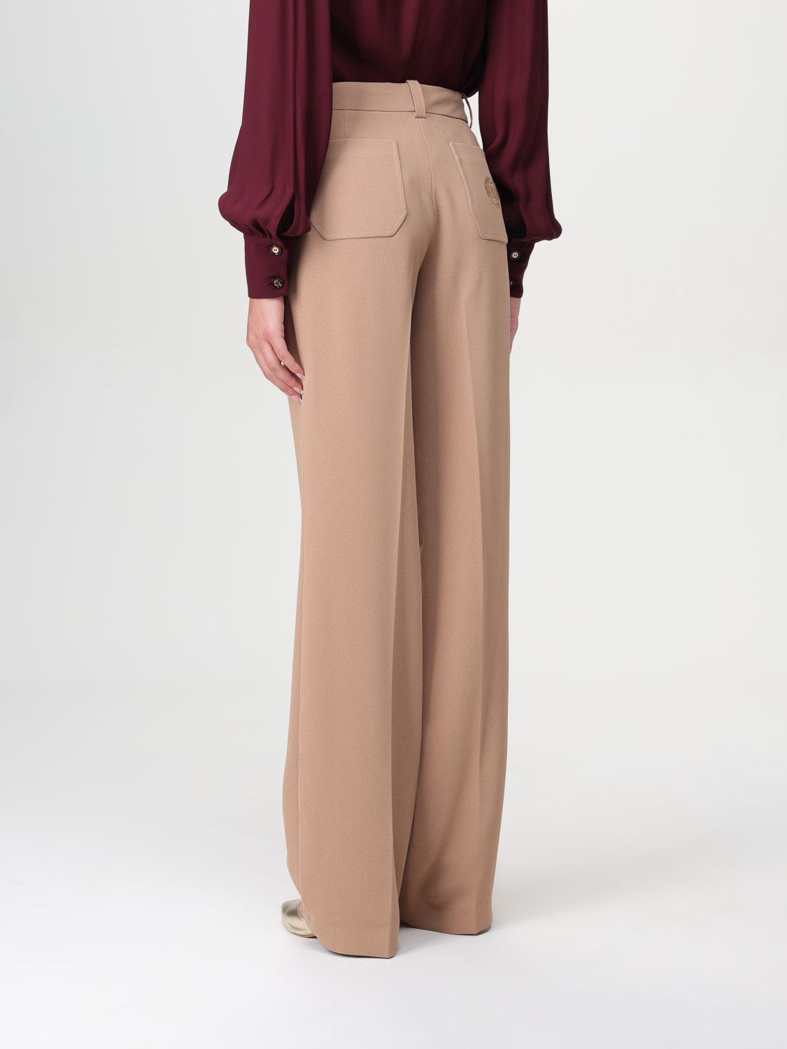 Giglio Pantalone Elisabetta Franchi In Viscosa