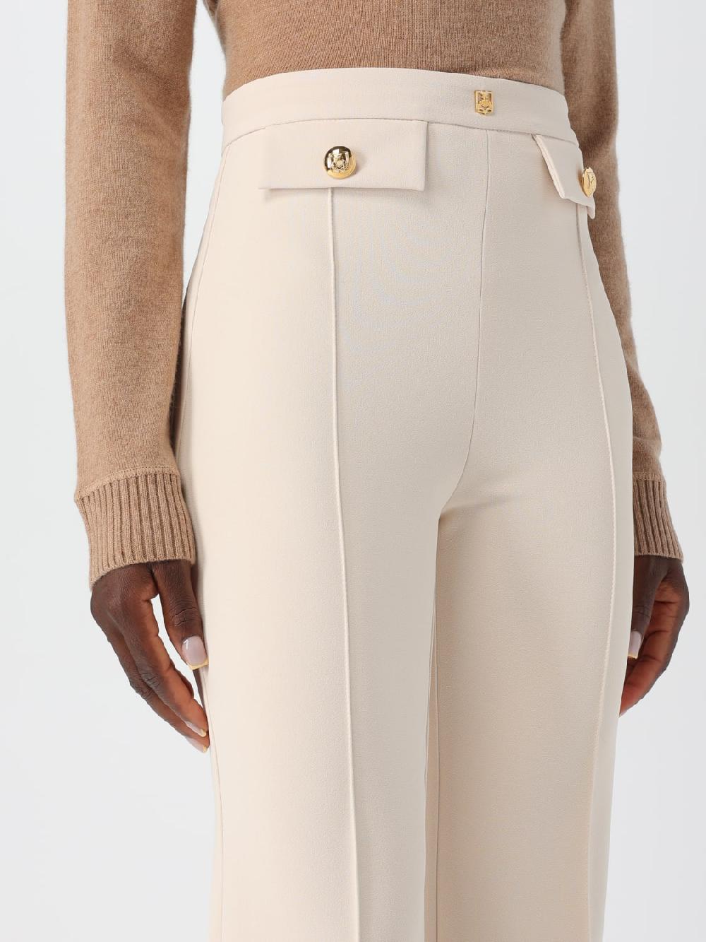 Giglio Pantalone Elisabetta Franchi In Viscosa